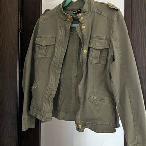 Celebrity Pink Army Green Jacket